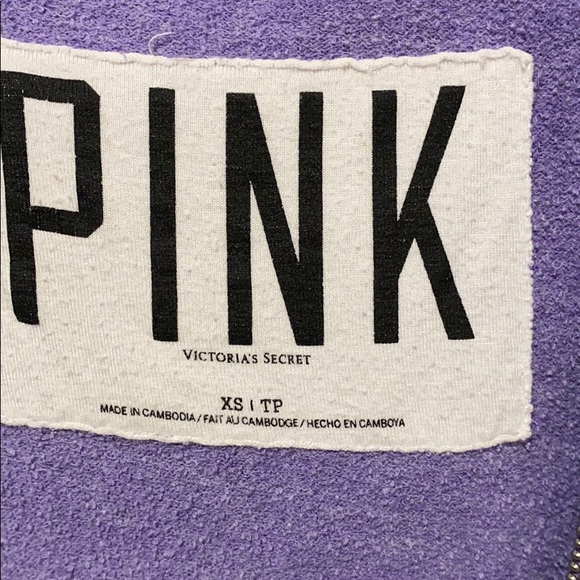 Victoria Secret PINK purple zip up - Picture 3 of 3